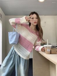 Women's Sweaters Early Autumn Loose Long Sleeved Short Section V-neck Knit Sweater For Women