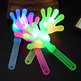 Led Light Up Hand Clapper Concert Party Bar Supplies Novelty Flashing Hand Shot Led Palm Slapper Kids Electronic