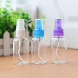 Storage Bottles Large 50ml Transparent Plastic Spray Bottle Portable Candy Random Color Cosmetic Makeup Tools Travel Accessories Gift