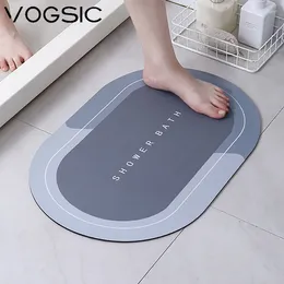 Bath Mats VOGSIC Non-Slip Bathroom Mat Foot Absorbent Carpet Quick Dry Floor Home Door Bathtub Side Accessories