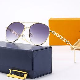 Top Cat eye sunglasses luxury brand designer Metal frame gradient lens iconic S-lock hinges temple with classic female personality all-match glasses Very nice gift