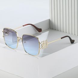 Sunglasses Polarized Luxury Designer Metal Frame Glasses for Woman