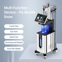 Multifunction 11 In 1 Hydro Facial Cleaning Machine Pure Water Oxygen RF Ultrasound Hydrodermabrasion Oxygen Jet Facial Skin Revitalizer Machine For Spa Salon