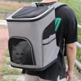 Dog Carrier Cat Backpack Large Space Breathable Outgoing Travel Bag For Cats Small Dogs Transport Pet Supplies