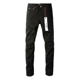 PURP Designer American Black Cotton High Street Strech Slim Fit Distressed Fashion Jeans Denim Pant