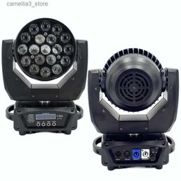 Moving Head Lights 19X15W Led Wash Zoom Rgbw Moving Head Light Stage Spotlight For Dj Lights Nightclub Disco Dmx512 Q231107