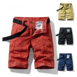 Men's Shorts 2023 Spring Men Cotton Print Clothing Summer Casual Breeches Fashion Jeans For Beach Pants Short Trouser