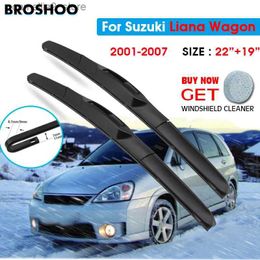 Windshield Wipers Car Wiper Blade For Suzuki Liana Waggon 22"+19" 2001-2007 Windscreen Windshield Wipers Blades Window Wash Fit U Hook Arms Q231107