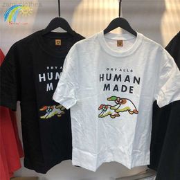 Men's T-Shirts Two Flying Duck Print Pattern Human Made T-shirts Men Women 1 1 Short Sleeve Casual O-Neck Top Tees