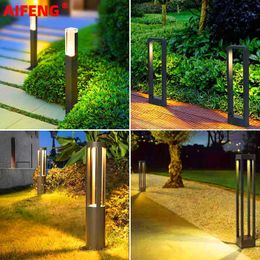 Lawn Lamps LED Outdoor Landscape Lighting IP65 Waterproof 15W COB Garden Light Lawn Lamp AC85-265V Aluminum Garden Decoration Outdoor P230406