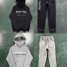 2023 Online Celebrity Trapstar Hoodie Set 2.0 Chenille Decoded Sportswear Central Cee