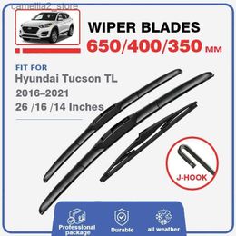 Windshield Wipers Front Rear Wiper Blades For Hyundai Tucson TL MK3 2016 2017 2018 2019 2020 2021 Window Windscreen Windshield Wash Fit U Hook Arm Q231107