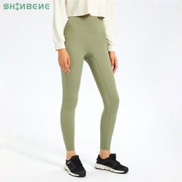 Yoga Outfits SHINBENE 25" CLASSIC 30 Buttery Soft Bare Workout Gym Pants Women High Waist Fitness Tights Sport Leggings Size212 230406