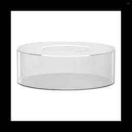 Bakeware Tools Clear Acrylic Cake Stands Fillable Box Round Display With Lid Decorative Centrepiece For Wedding A
