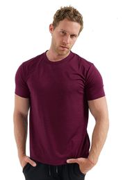 Men's T-Shirts 100% Soft Merino Wool Shirt Men's Merino Wool Bottom Shirt 180G Merino Shirt Willow Breathable Odour Resistant Quick Drying US Size 230407