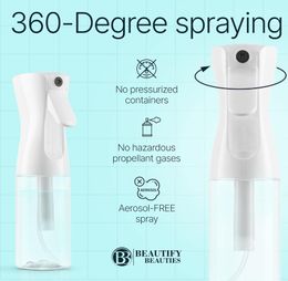 Spray Bottle With Pump 12 Oz, 3 Pack,200mLr Mist Sprayer Water Spray Bottle For Hairstyling, Cleaning, Salons, Plants, Essential Oil Scents Ultra Fine