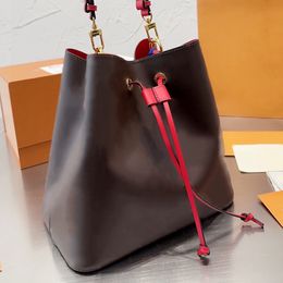 Neonoe Bucket Bag Designer Bags Women Tote handbag Fashion drawstring Crossbody Bag Men Brown Flower Shoulder Totes Luxury Wallet Casual Shopping Travel Handbags