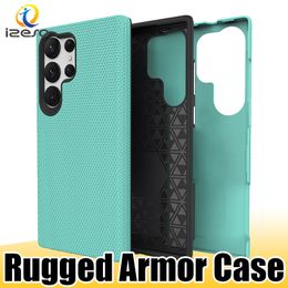 Anti Slip Hybrid Armour Case for Samsung S23 Ultra S22 Plus A12 A33 A04 A14 A54 5G Rugged Cellphone Back Cover izeso