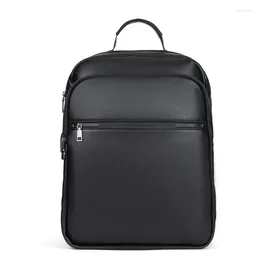 Backpack Men's Genuine Leather Fashion Travel Business Large Capacity Rucksack Laptop Bag School