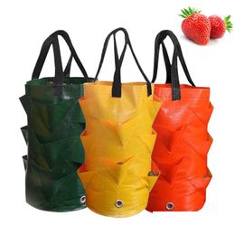 Planters Pots Garden Planting Bag Stberry Grow 3L Mtimouth Vertical Flower Herb Tomato Planter Bags Drop Delivery Dhhju