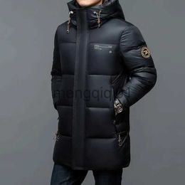 Men's Down Parkas -30 New Fashion Men 90% White Hooded Duck Jackets Men's Thick Warm Waterproof Parka Overcoat Down Coat J231107