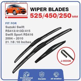 Windshield Wipers Front Rear Wiper Blades For Suzuki Swift Hatchback RS413 RS413D RS415 2004 - 2010 Sport RS416 Car Windscreen Window Windshield Q231107