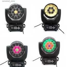 Moving Head Lights 19x15W LED Zoom Beam Wash Circle Control Moving Head light RGBW 4in1Beam Professional DJ/Bar LED Stage Machine DMX512 Dj Lights Q231107