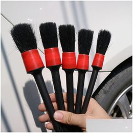 Brush 5Pcs Car Detailing Glass Cleaner Tool Cleaning Set Dashboard Air Outlet Clean Tools Wash Drop Delivery Mobiles Motorcycles Care Dhc5M