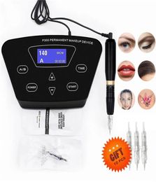 Biomaser P300 Permanent Makeup Tattoo Machine kits Professional Digital PMU Machine For Eyebrow Lip Rotary Pen Machine Sets293Q6829283