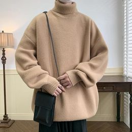 Men's Sweaters 2023 Winter Men Turtleneck Mens Oversized Sweater Pullover Women Knitted Jumpers Vintage Pullovers Clothing