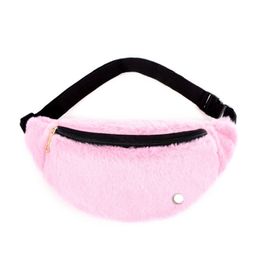 ll Belt Bags Women Men Waist Bag With Metal Fluffy Gym Shoulder Crossbody Bag Adjustable Strap Zipper Fanny Pack 12 Colours