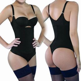 Women's Shapers Shapewear Woman Full Body Shaper Thong Seamless Bodysuit Corset Buckle Under Wear Latex Waist Trainer BuLifter Sculpting