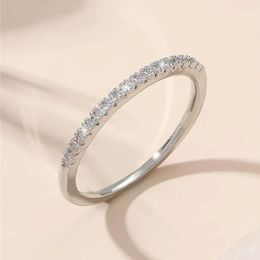 Wedding Rings High Quality Fashion Round Cubic Zirconia Finger For Women Simple Sliver Colour Party Ring