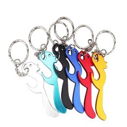 200Pcs/Lot Squirrel Keychain Bottle Opener Beer Opener Tool Key Tag Chain Ring Accessories Wholesale