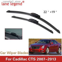 Windshield Wipers Car Wiper Blade For Cadillac CTS 2007-2013 22"+19" Auto Windscreen Windshield Wipers Window Wash Fit U Hook Arms LHD Q231107