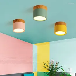 Ceiling Lights Modern Colorful LED Light Bedroom Corridor Balcony Lamp Kitchen Surface Mount