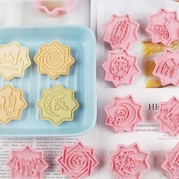 Baking Moulds Cookies Mold Flower Shape Cookie Cutters 3D Plastic Mould Pastry DIY Kitchen Cake Biscuit Bakeware Tool U2N6