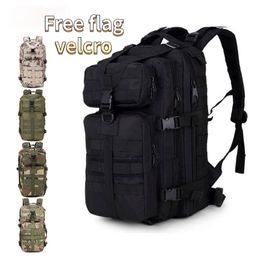 School Bags 35L Large Capacity Men Army Military Tactical Backpack 3P Softback Outdoor Waterproof Bug Rucksack Hiking Camping Hunting 230407