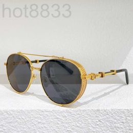 Sunglasses Designer Mens Womens Metal Frame Black Round Lens Classic Fashion Outdoor Party Glasses Men and Women Size 60-16-140 Top Quality with Original Box UMQO