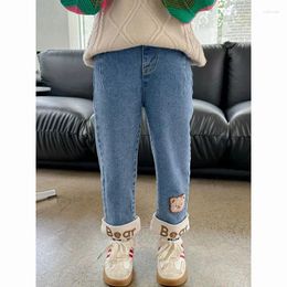 Trousers Autumn Girls' Jeans Baby Fashionable Cartoon Children Spring And Elastic Waist Loose Casual Pants