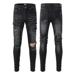 Light Men Jeans Top Quality Blue Dark Skinny Slim Italy Man Long Pants Trousers Streetwear Denim Straight Biker Jean Large Size