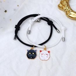 Hair Accessories 12set Halloween Matching Bracelet For Girls Boys Ghost Pumpkin Adjustable Braide Rope Charm Couple H