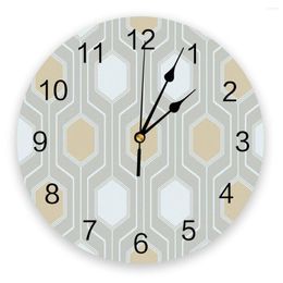 Wall Clocks Abstract Geometric Creative Clock For Home Office Decoration Living Room Bedroom Kids Hanging Watch