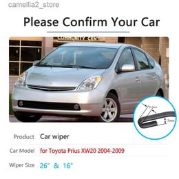 Windshield Wipers For Toyota Prius XW20 20 Touring 2004 2005 2006 2007 2008 2009 Windscreen Windshield Wash Car Accessories Car Front Wiper Blade Q231106