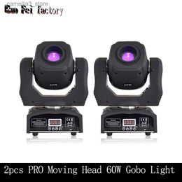 Moving Head Lights LED Spot Rotating Disco Light High Quality Moving Head 60W Lyre Gobos DMX Stage Effect For DJ Party Show Wedding Q231107