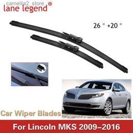 Windshield Wipers Car Wiper Blade For Lincoln MKS 26"+20" 2009-2016 Auto Windscreen Windshield Wipers Blades Window Wash Fit Pinch Tab Arm Q231107