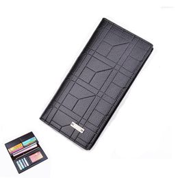 Wallets Men Wallet Long Purse Fashion Leisure Exposure Students Wai Card Package Big Capacity Zipper