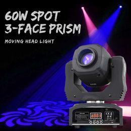 Moving Head Lights Led Inno Pocket DJ Spot Mini Moving Head Light 60W DMX 8 Gobos Prism Effect Disco Party Stage Lighting Equipment Q231107