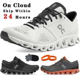 Outdoor Shoes On Cloud Running X Mens Womens Swiss Engineering Black White Rust Red Breathable Sports Trainers lace-up Jogging training Low Shoes