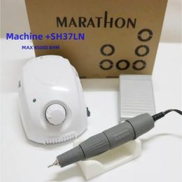 Nail Manicure Set 65W Manicure BT MARATHON Control Box Champion-3 35000RPM SDE H37L1 Handle Electric Nail Drill Nail Archive Equipment Kit 231107